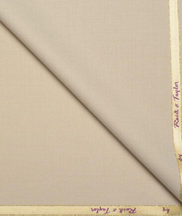 Reid & Taylor Super 100's Solids 40% Merino Wool Suiting Fabric (Beige)