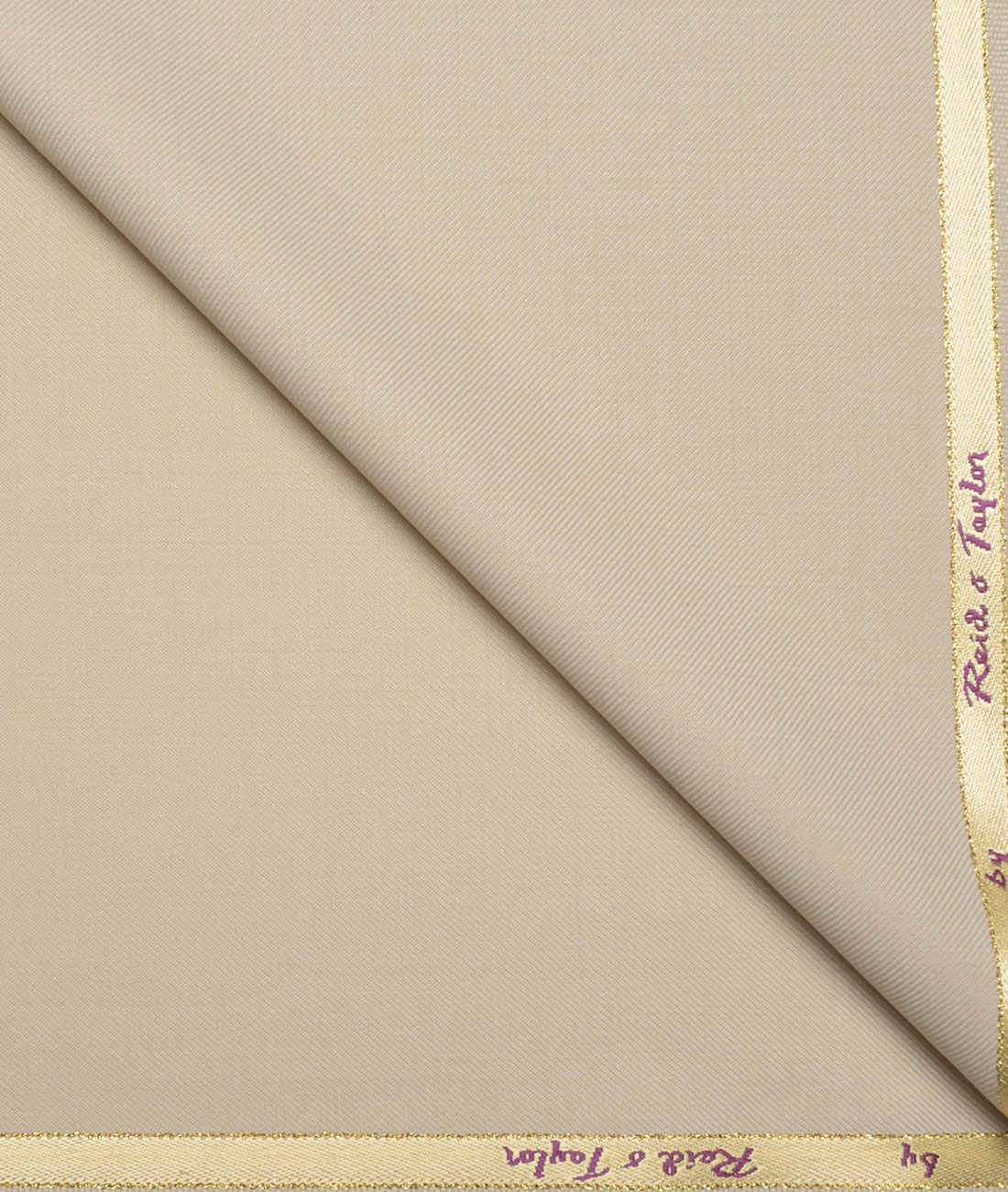 Reid & Taylor Super 100's Solids 40% Merino Wool Suiting Fabric (Beige) Reid & Taylor Super 100's Solids 40% Merino Wool Suiting Fabric (Beige)