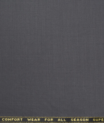 Reid & Taylor Super 100's Solids 40% Merino Wool Suiting Fabric (Carrbon Grey)