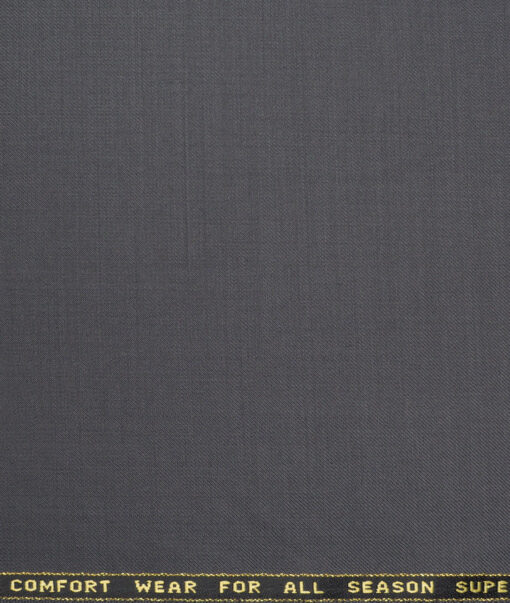 Reid & Taylor Super 100's Solids 40% Merino Wool Suiting Fabric (Carrbon Grey)