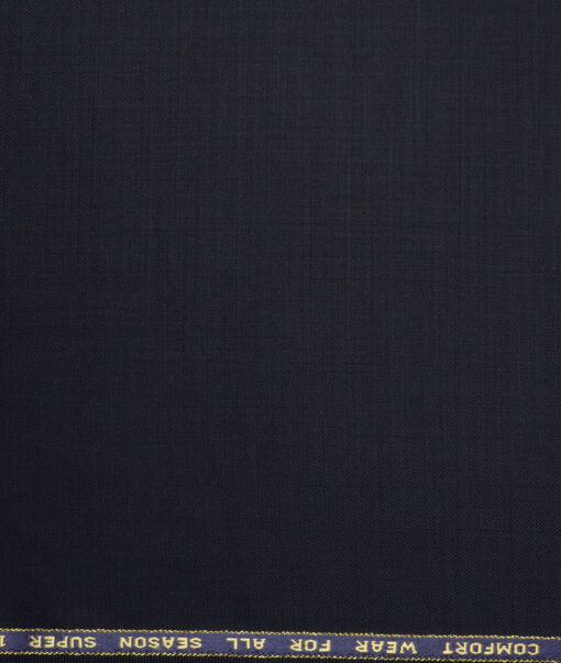 Reid & Taylor Super 100's Solids 40% Merino Wool Suiting Fabric (Dark Navy Blue)
