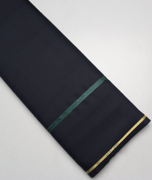 Reid & Taylor Super 100's Solids 40% Merino Wool Suiting Fabric (Dark Navy Blue)