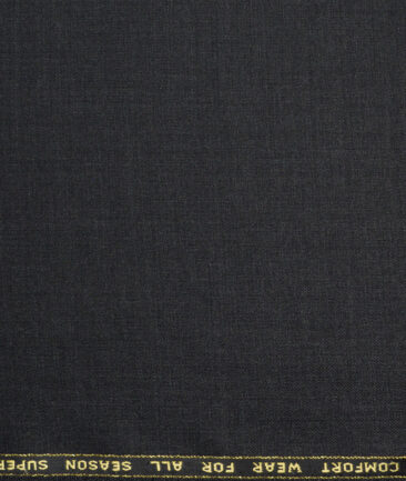 Reid & Taylor Super 100's Solids 40% Merino Wool Suiting Fabric (Dark Worsted Grey)