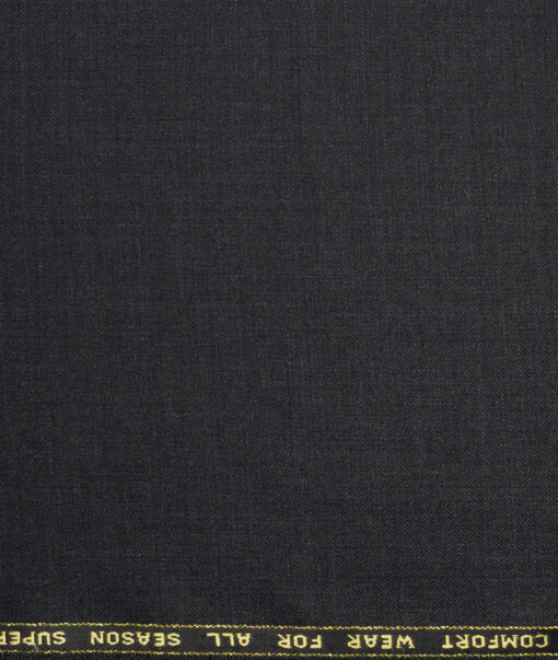 Reid & Taylor Super 100's Solids 40% Merino Wool Suiting Fabric (Dark Worsted Grey)