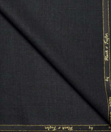 Reid & Taylor Super 100's Solids 40% Merino Wool Suiting Fabric (Dark Worsted Grey)