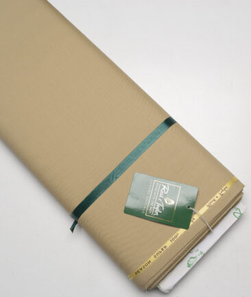 Reid & Taylor Super 100's Solids 40% Merino Wool Suiting Fabric (Khakhi)