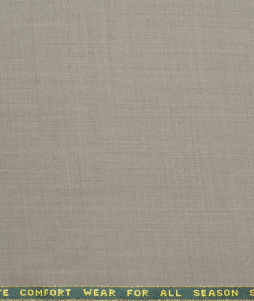 Reid & Taylor Super 100's Solids 40% Merino Wool Suiting Fabric (Light Brownish Grey)