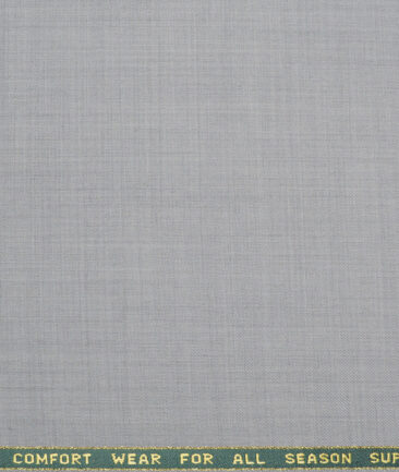Reid & Taylor Super 100's Solids 40% Merino Wool Suiting Fabric (Light Worsted Grey)