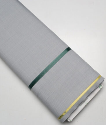 Reid & Taylor Super 100's Solids 40% Merino Wool Suiting Fabric (Light Worsted Grey)