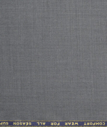 Reid & Taylor Super 100's Solids 40% Merino Wool Suiting Fabric (Worsted Grey)
