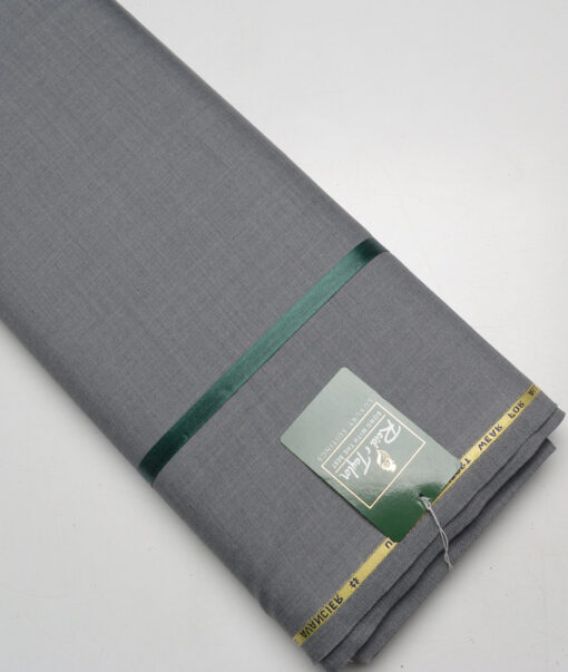 Reid & Taylor Super 100's Solids 40% Merino Wool Suiting Fabric (Worsted Grey)