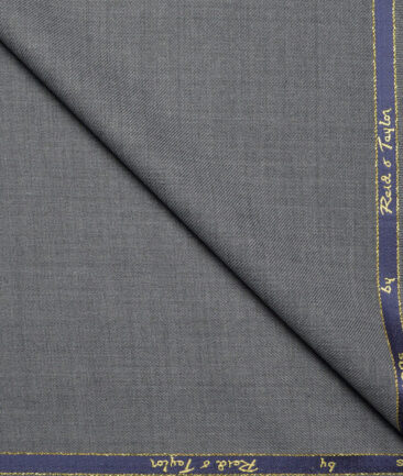 Reid & Taylor Super 100's Solids 40% Merino Wool Suiting Fabric (Worsted Grey)
