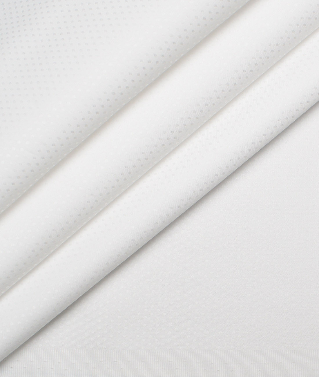 Vercelli Italy Supima Cotton Self Design Shirting Fabric (White) Vercelli Italy Supima Cotton Self Design Shirting Fabric (White)