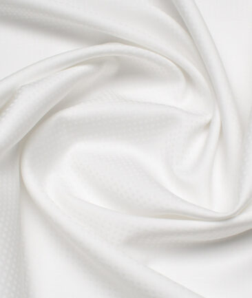 Vercelli Italy  Supima Cotton Checks Shirting Fabric (White)