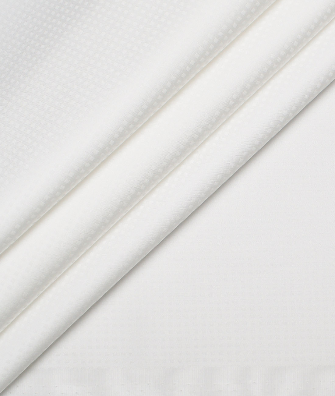 Vercelli Italy Supima Cotton Checks Shirting Fabric (White) Vercelli Italy Supima Cotton Checks Shirting Fabric (White)