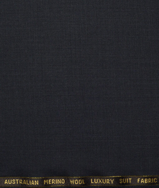Vercelli Italy Super 160's Solids 50% Merino Wool Suiting Fabric (Dark Charcoal Grey)