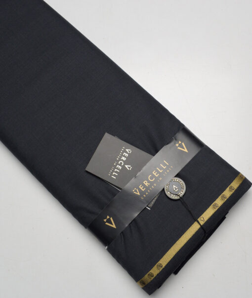 Vercelli Italy Super 160's Solids 50% Merino Wool Suiting Fabric (Dark Charcoal Grey)