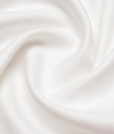 Linen Club 66 LEA European Linen Solids Shirting Fabric (White)