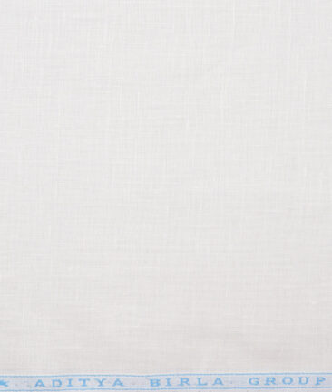Linen Club 66 LEA European Linen Solids Shirting Fabric (White)