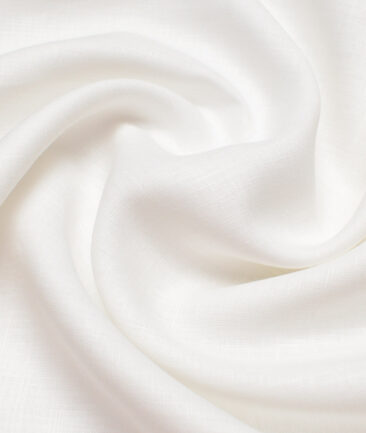 Linen Club 70 LEA European Linen Solids Shirting Fabric (White)
