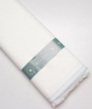 Linen Club 70 LEA European Linen Solids Shirting Fabric (White)