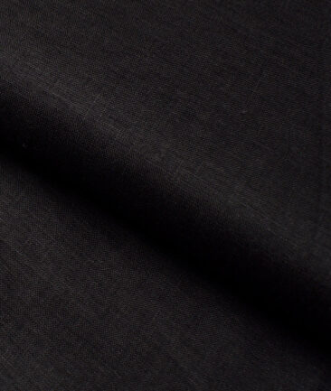 Burgoyne 60 LEA Irish Linen Solids Shirting Fabric (Jet Black)