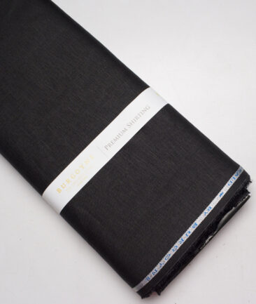 Burgoyne 60 LEA Irish Linen Solids Shirting Fabric (Jet Black)