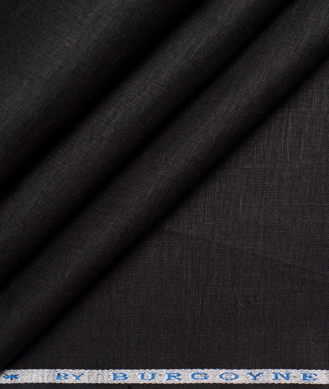 Burgoyne 60 LEA Irish Linen Solids Shirting Fabric (Jet Black) Burgoyne 60 LEA Irish Linen Solids Shirting Fabric (Jet Black)
