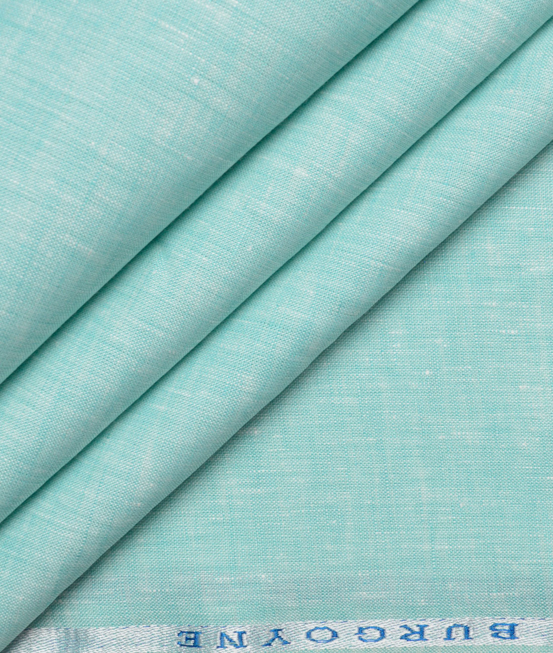 Burgoyne 60 LEA Irish Linen Self Design Shirting Fabric (Turquoise Green) Burgoyne 60 LEA Irish Linen Self Design Shirting Fabric (Turquoise Green)