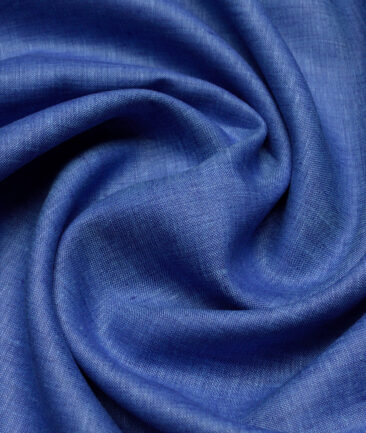 Burgoyne 60 LEA Irish Linen Self Design Shirting Fabric (Twilight Blue)