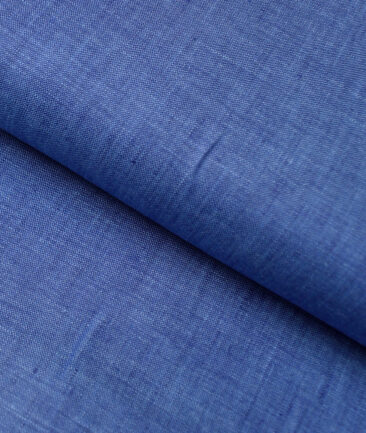 Burgoyne 60 LEA Irish Linen Self Design Shirting Fabric (Twilight Blue)