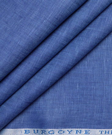 Burgoyne 60 LEA Irish Linen Self Design Shirting Fabric (Twilight Blue)