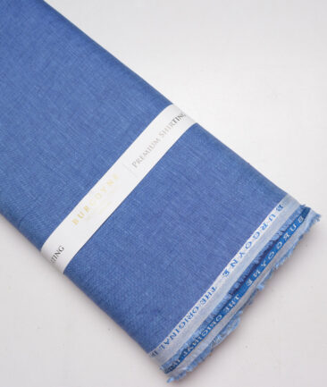 Burgoyne 60 LEA Irish Linen Self Design Shirting Fabric (Twilight Blue)