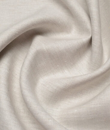 Burgoyne 40 LEA Solids 100% Linen Suiting Fabric (Light Oatmeal Beige)