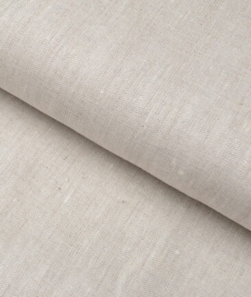 Burgoyne 40 LEA Solids 100% Linen Suiting Fabric (Light Oatmeal Beige)