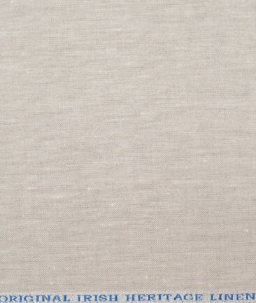 Burgoyne 40 LEA Solids 100% Linen Suiting Fabric (Light Oatmeal Beige)