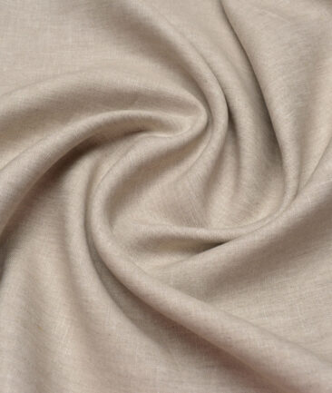 Burgoyne 40 LEA Solids 100% Linen Suiting Fabric (Oatmeal Beige)