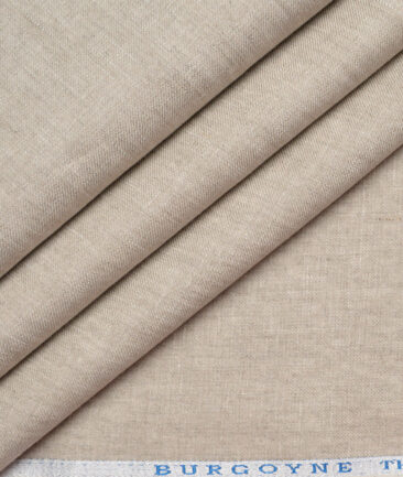 Burgoyne 40 LEA Solids 100% Linen Suiting Fabric (Oatmeal Beige)