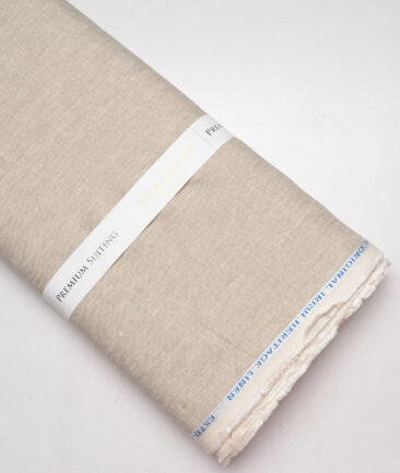 Burgoyne 40 LEA Solids 100% Linen Suiting Fabric (Oatmeal Beige) - Image 6