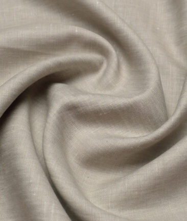 Burgoyne 44 LEA Solids 100% Linen Suiting Fabric (Brownish Grey)