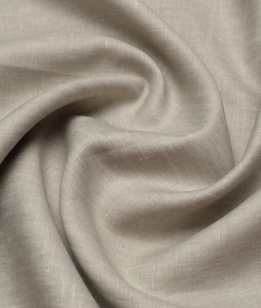 Burgoyne 44 LEA Solids 100% Linen Suiting Fabric (Brownish Grey)
