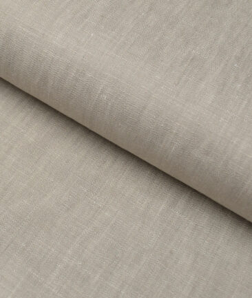 Burgoyne 44 LEA Solids 100% Linen Suiting Fabric (Brownish Grey)