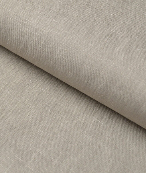 Burgoyne 44 LEA Solids 100% Linen Suiting Fabric (Brownish Grey)