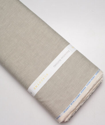 Burgoyne 44 LEA Solids 100% Linen Suiting Fabric (Brownish Grey) - Image 6