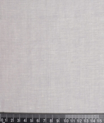 Burgoyne 44 LEA Self Design 100% Linen Suiting Fabric (Light Grey)