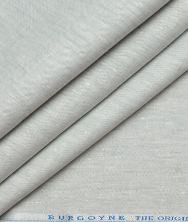 Burgoyne 44 LEA Self Design 100% Linen Suiting Fabric (Surf Crest Green)