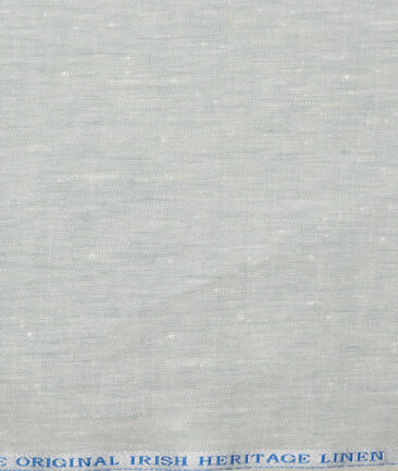 Burgoyne 44 LEA Self Design 100% Linen Suiting Fabric (Surf Crest Green)