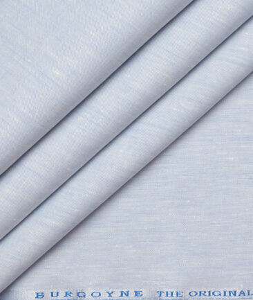 Burgoyne 44 LEA Self Design 100% Linen Suiting Fabric (Sky Blue)