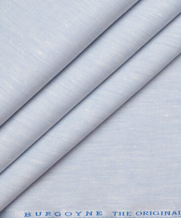 Burgoyne 44 LEA Self Design 100% Linen Suiting Fabric (Sky Blue)