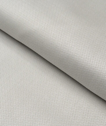 J.Hampstead  Giza Cotton Structured Shirting Fabric (Light Grey)